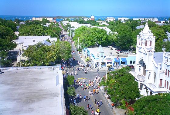 Duval Street in Key West, Florida during Fantasy Fest