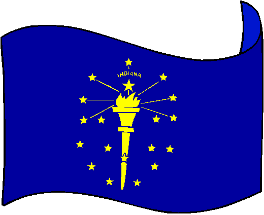 Indiana Flag - pictures and information about the flag of Indiana