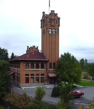 Missoula Station (no longer used as a station), in Missoula, Montana
