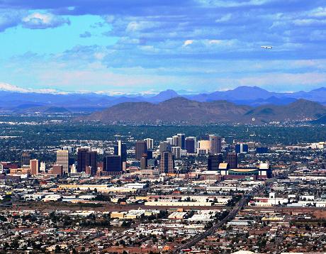 Phoenix photographed from South Mountain