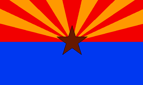 Arizona Flag - pictures and information about the flag of Arizona