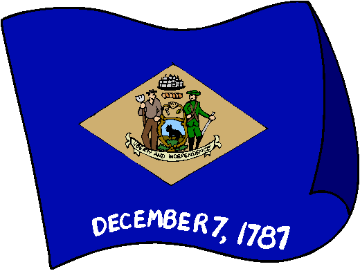 Delaware Flag - pictures and information about the flag of Delaware