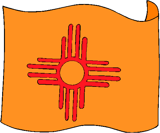 New Mexico Flag - pictures and information about the flag of New Mexico