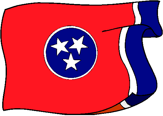Tennessee Flag - pictures and information about the flag of Tennessee